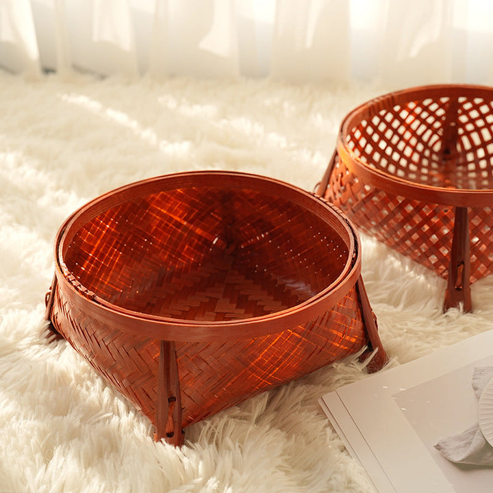 Ladies hand-woven presentation basket with stylish design Kalsten