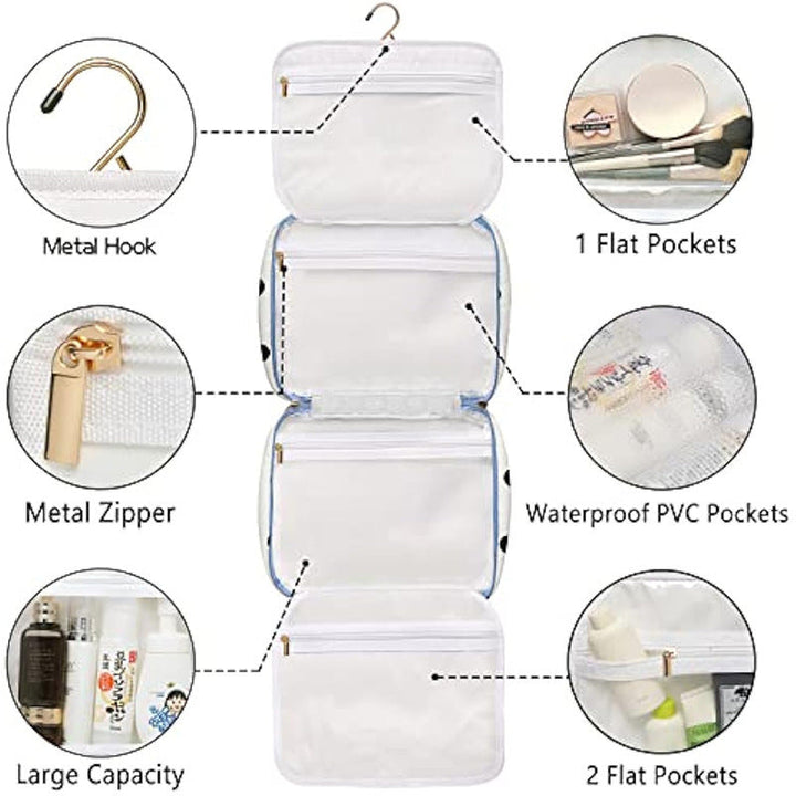 Versatile cosmetic organizer bag with detachable compartment Kalsten