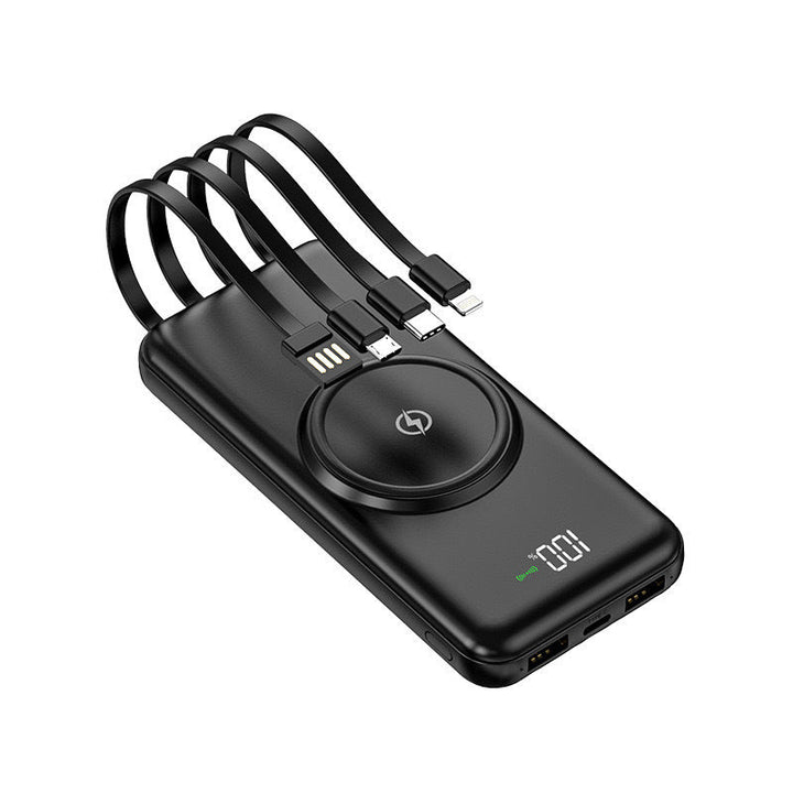 Power bank with integrated multi-charging cable for Kalsten