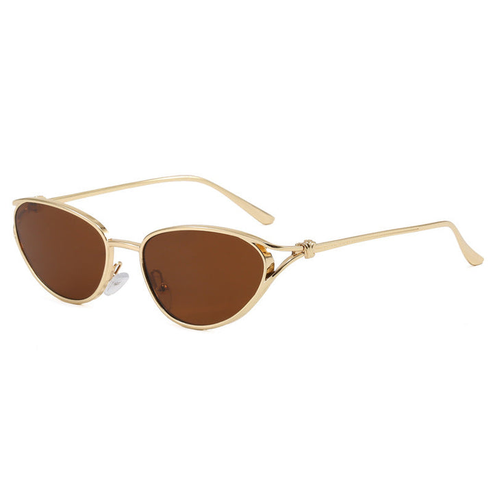 Trendy Cat-Eye Sunglasses with Metallic Frame Kalsten