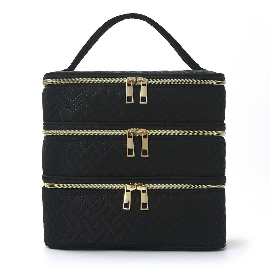 Cosmetic organizer bag with multiple compartments Kalsten