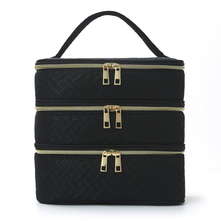 Cosmetic organizer bag with multiple compartments Kalsten