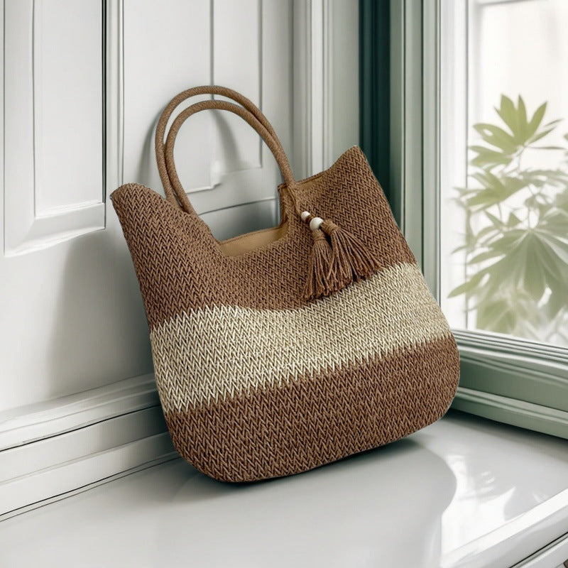 Handcrafted straw bag Kalsten