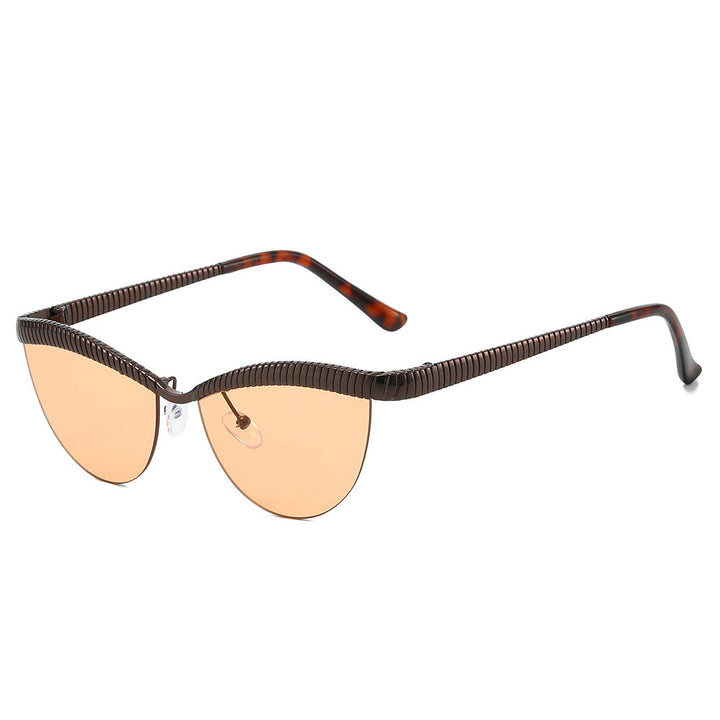 Women Designer Sunglasses with unique, curved frame Kalsten