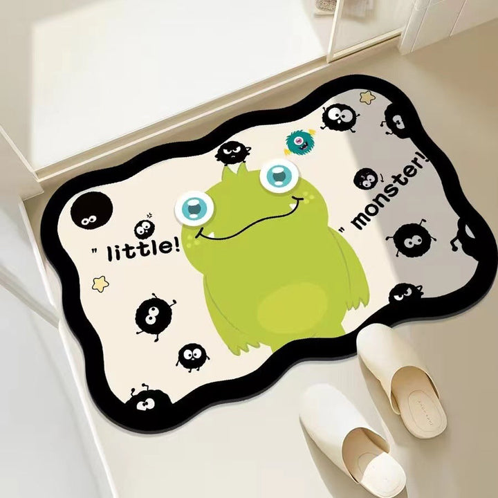 Playful Monster-Themed Bath Mat Kalsten