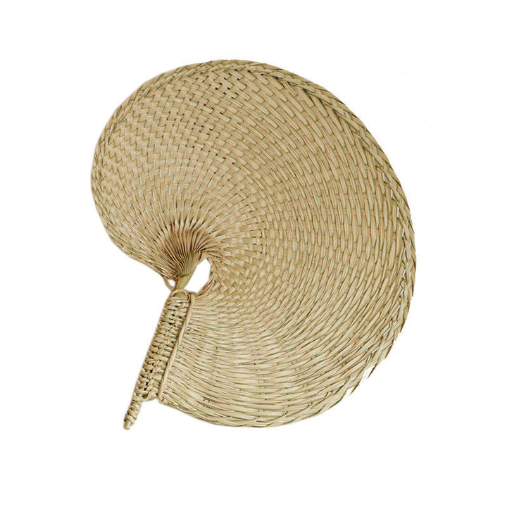 Ladies handcrafted fan made from natural plant fibers Kalsten