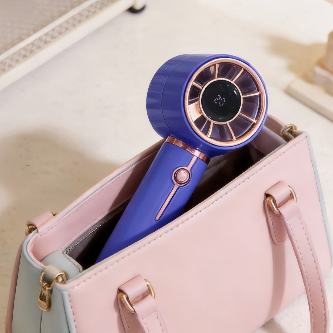 Portable Hand Fan with Digital Temperature Display and USB Charging Function Kalsten