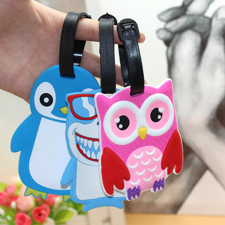 Unisex luggage tag in cute penguin design Kalsten