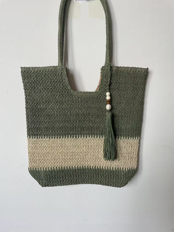 Woven Natural Material Crossbody Bag Kalsten
