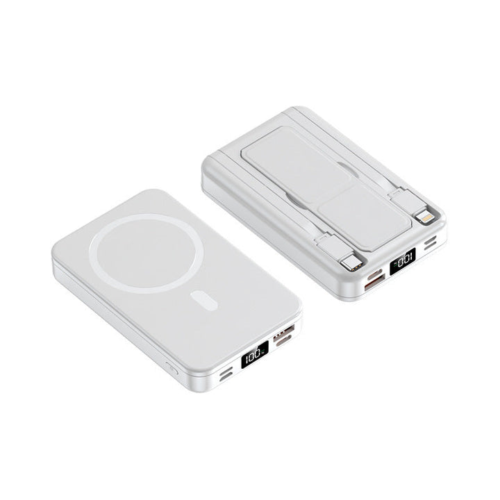 Magnetic portable charger with integrated cable Kalsten