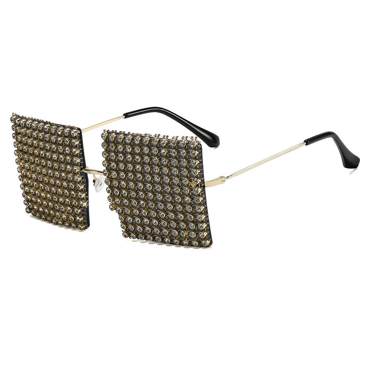 Women's sunglasses with sparkling crystal frame and eye-catching structured design Kalsten