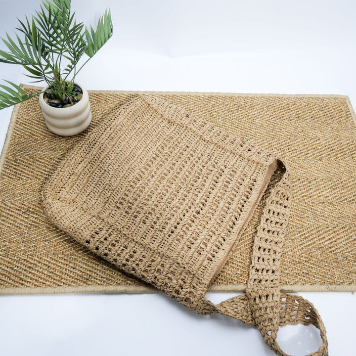 Handbag Made of Natural Weave Kalsten