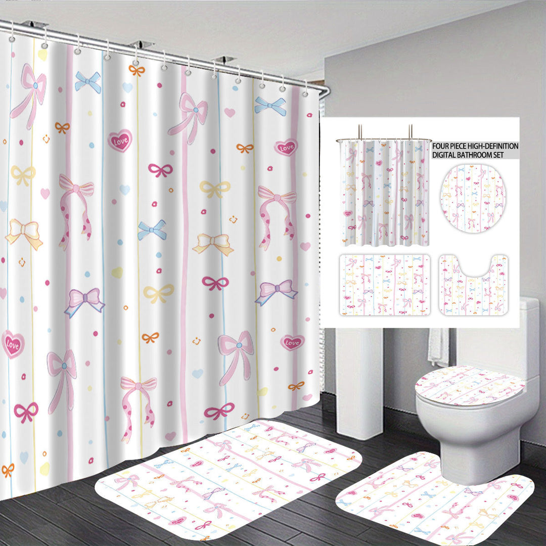 Bunny-Themed Digital Bathroom Decor Set Kalsten