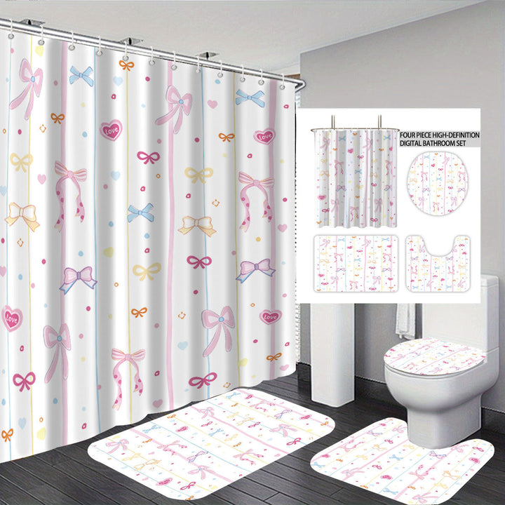 Bunny-Themed Digital Bathroom Decor Set Kalsten