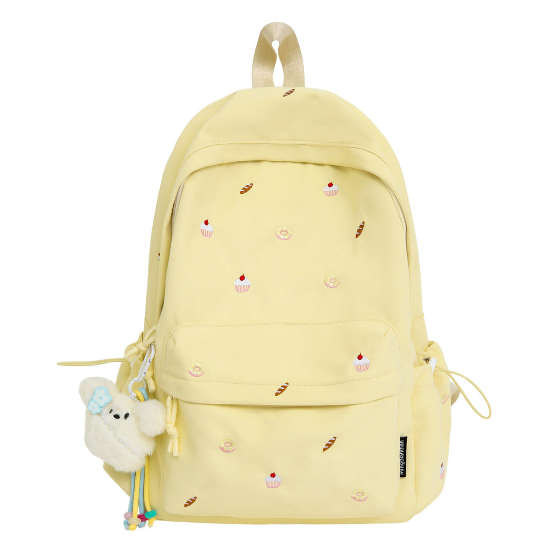 Playful backpack with unique back pattern appliqués Kalsten