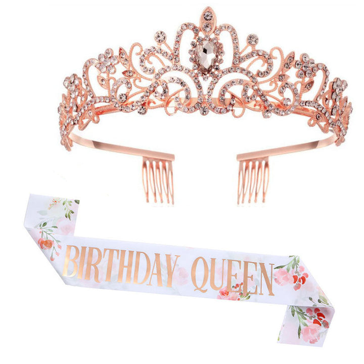 Women's Festive Crown with Elegant Sash Kalsten
