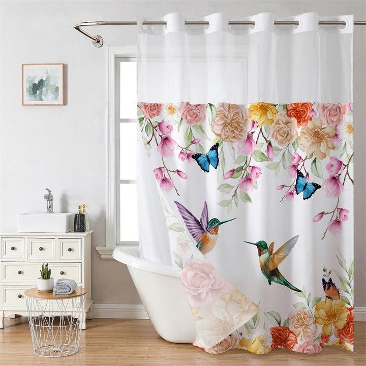 Artistic Floral Shower Curtain Kalsten