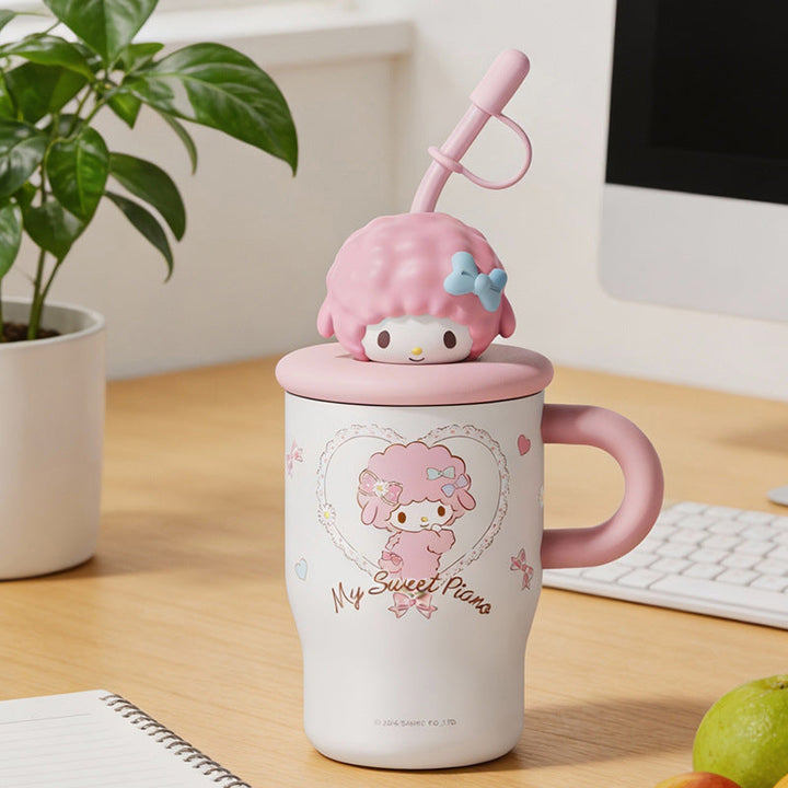 Ladies drinking cup with creative lid and straw Kalsten