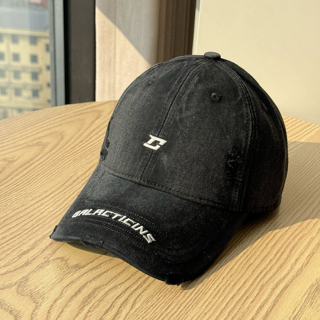 Men's Distressed Denim Baseball Cap Kalsten