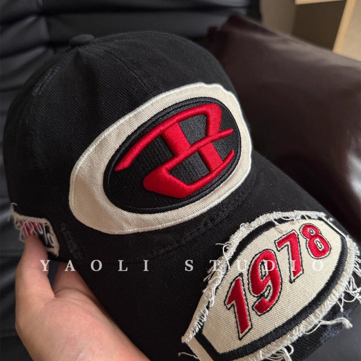 Men's Distressed Graphic Logo Baseball Cap Kalsten