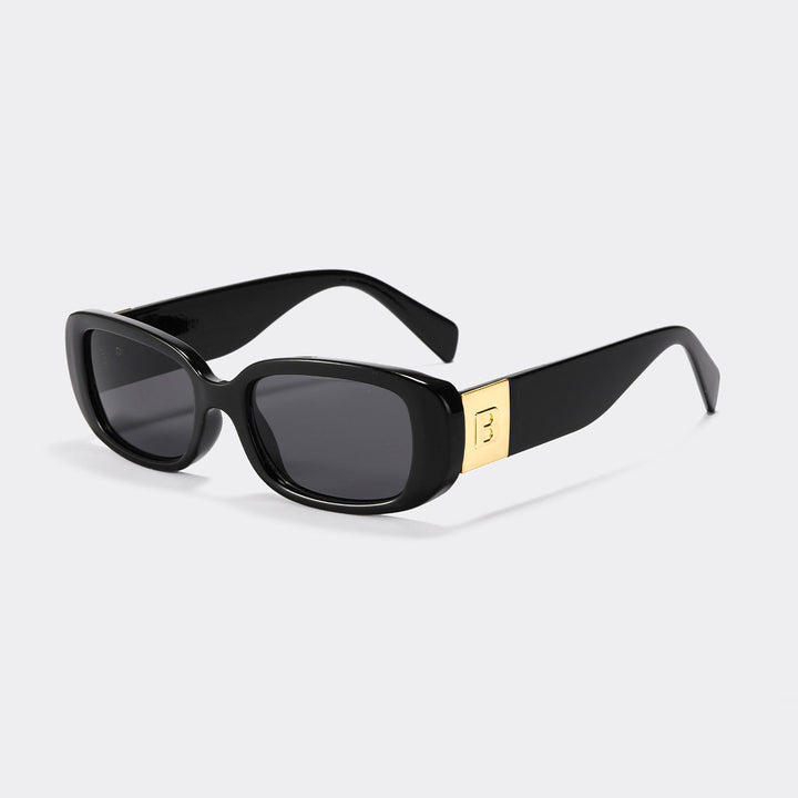 Women trendy sunglasses with fashionable clear frame and UV protection Kalsten