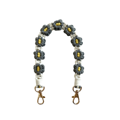 Floral Macrame Keychain Strap Acalora