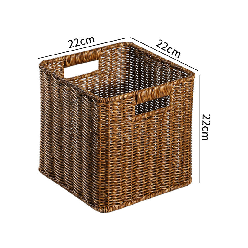 Handwoven Rustic Storage Cube Kalsten
