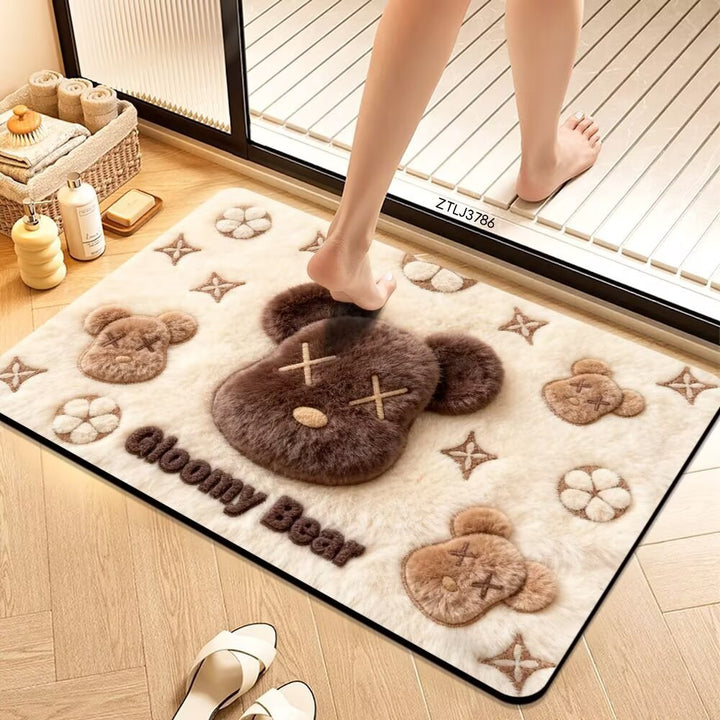 Plush Cartoon Themed Bath Mat Kalsten