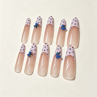 Chic Polka Dot Press-On Nail Tips Kalsten