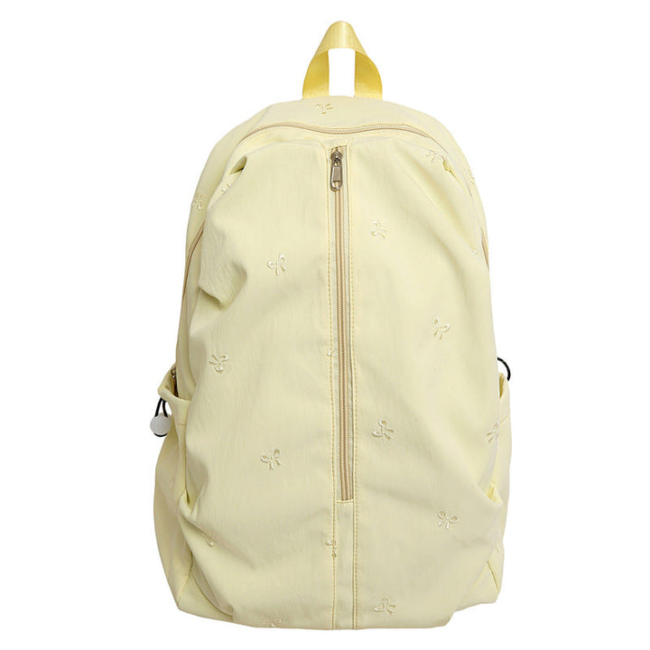 Embroidered Bow Design Backpack kalsten