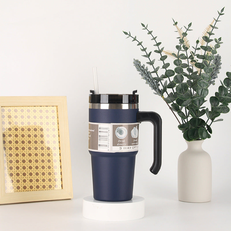 Unisex thermos mug with 3-in-1 drinking options Kalsten