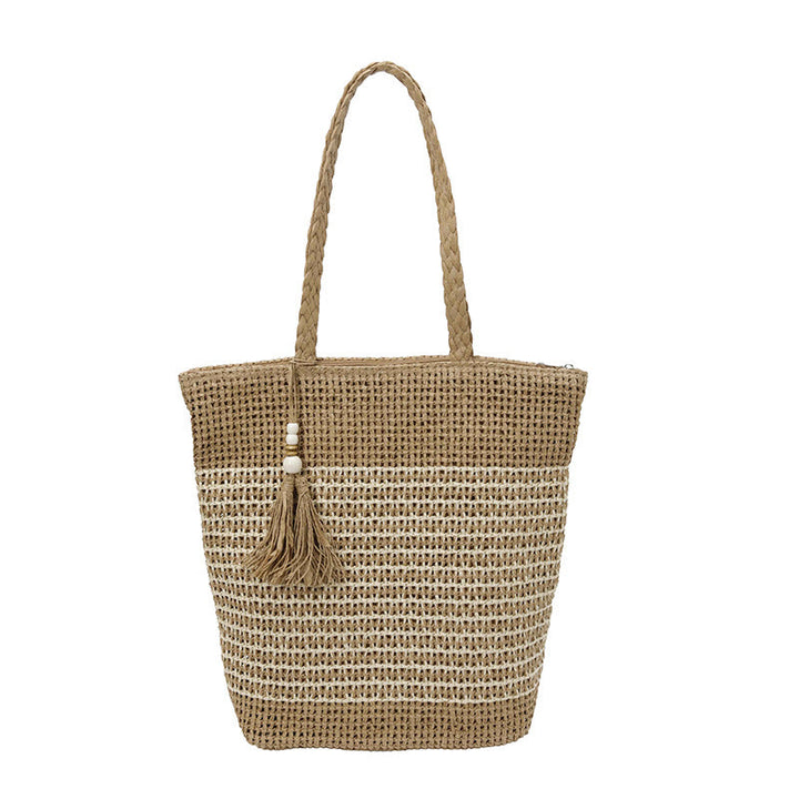 Elegant Woven Beach Bag Kalsten