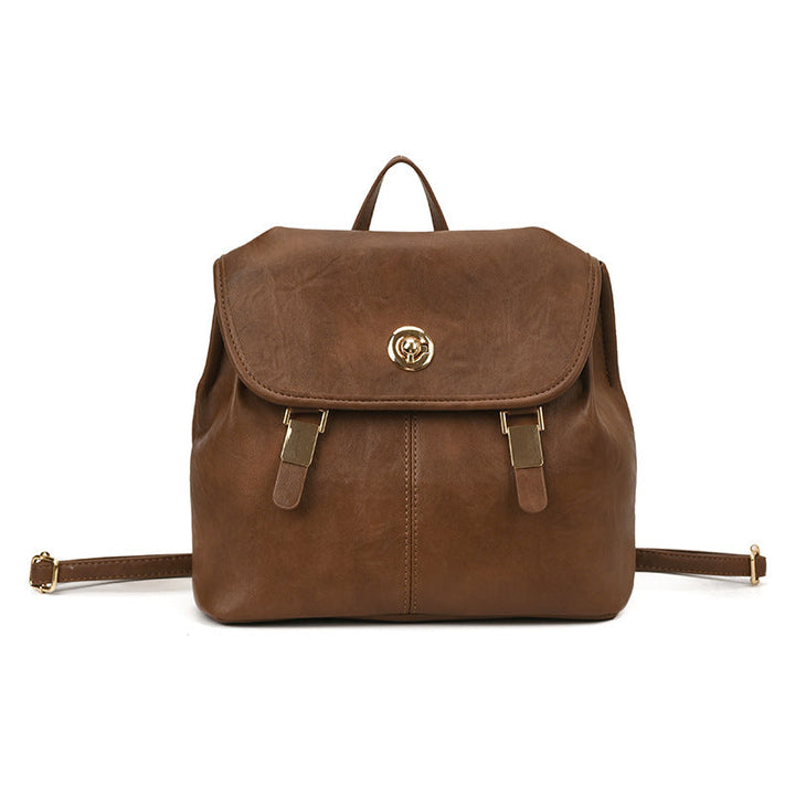 Vintage-Inspired Leather Backpack Kalsten