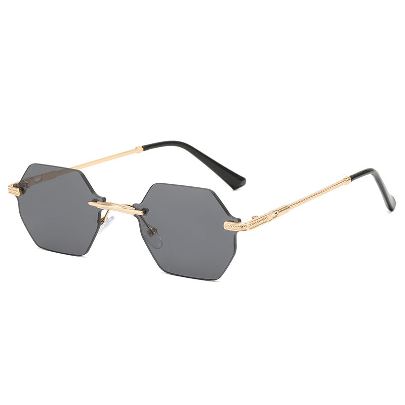 Women's hexagonal designer sunglasses with high-quality metal frame Kalsten