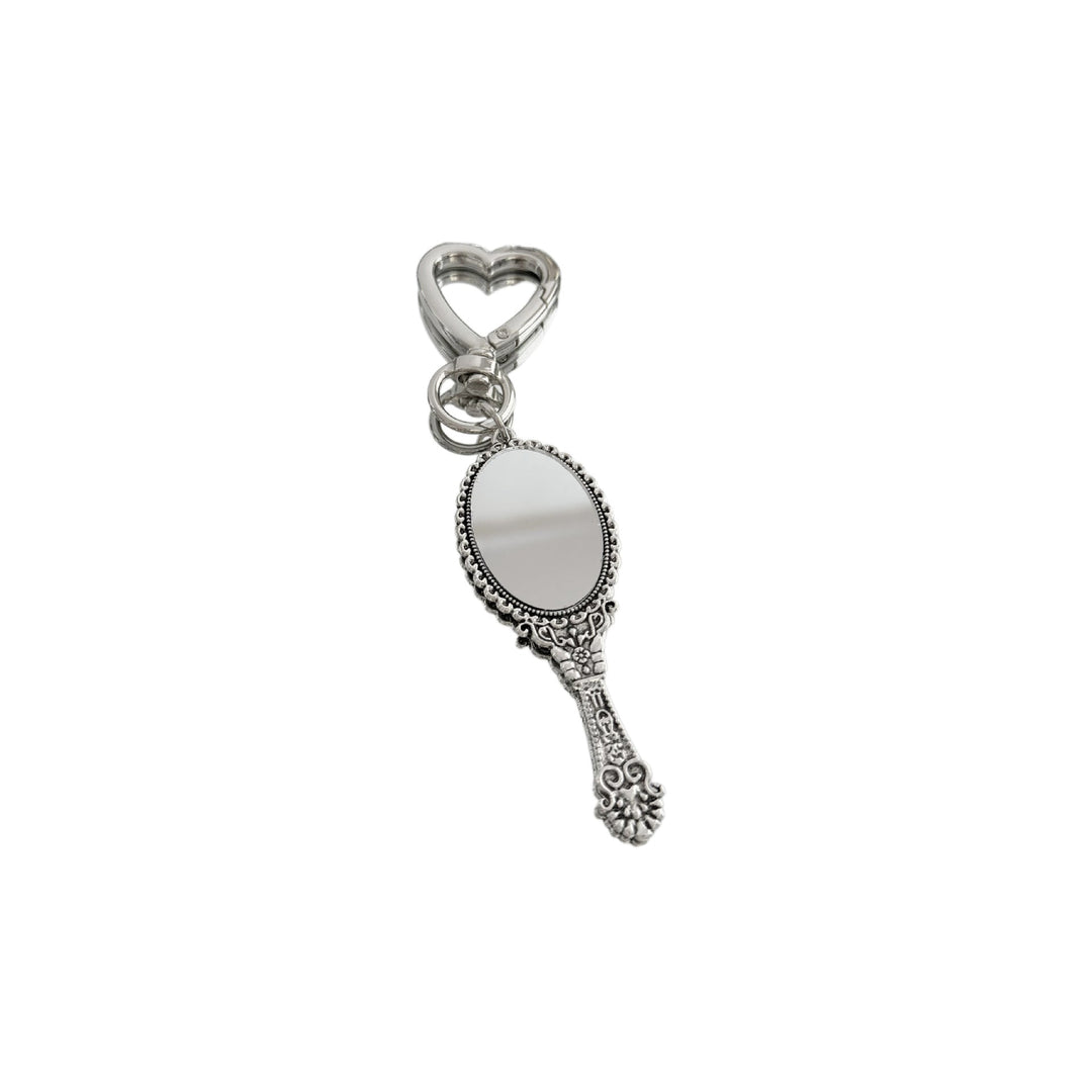Vintage-Style Compact Mirror Keychain Kalsten
