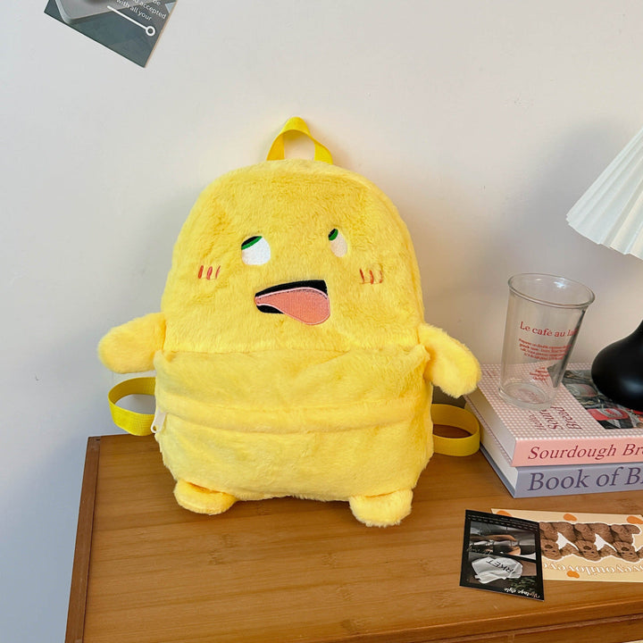 Plush Backpack with Cheerful Face Kalsten