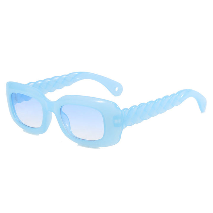 Women's fashionable square sunglasses with unique twisted temple design Kalsten