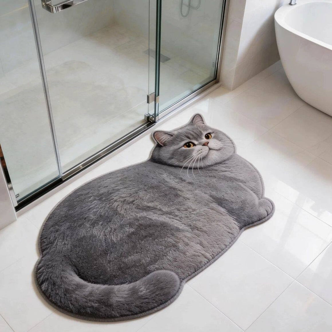 Cat Design Bath Mat Kalsten