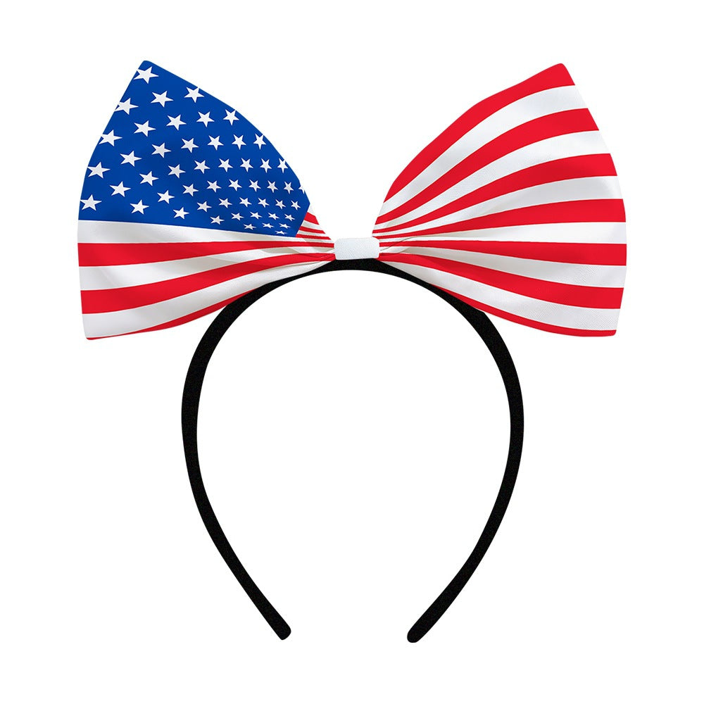 Women's decorative bow headband with oversized fabric bow and flexible headband Kalsten