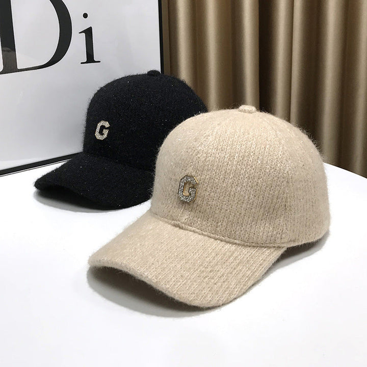 Women's Elegant Textured Fleece Baseball Cap Kalsten