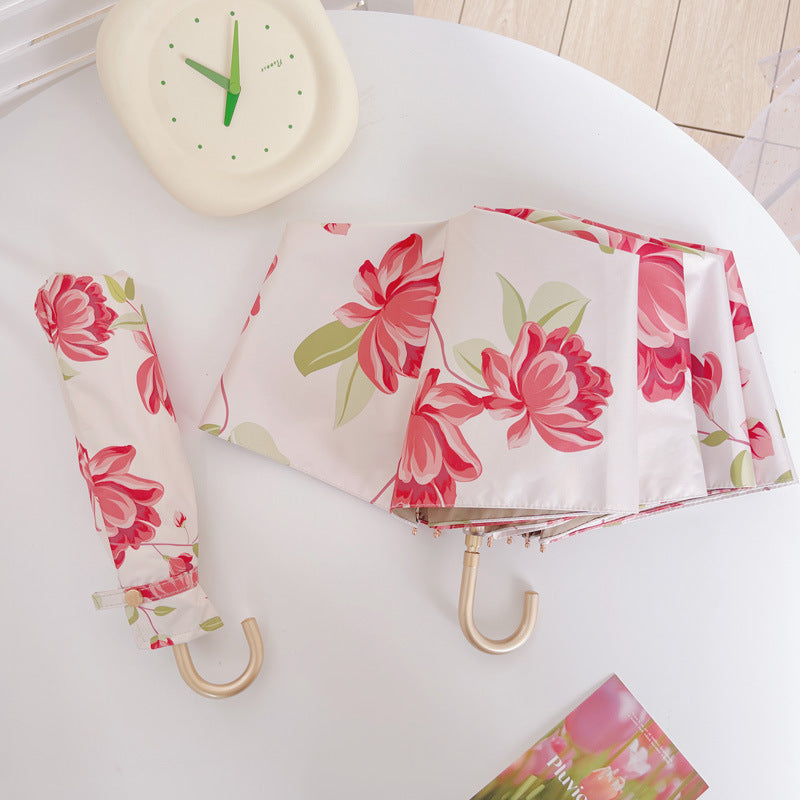 Ladies elegant folding umbrella with fruity design Kalsten