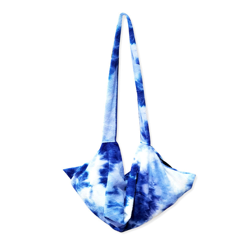 Lounge chair cushion with artistic TIE-DYE design Kalsten