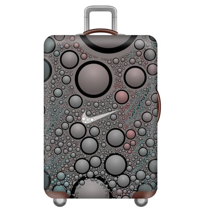 Unisex nan elastic suitcase cover with three-dimensional honeycomb pattern, shock-absorbing stretch protection cover for trolley with zipper Kalsten