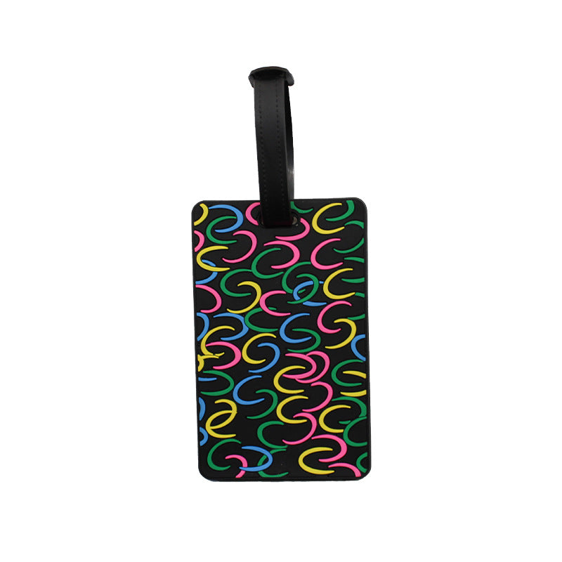 Unisex Luggage Tag with Modern Geometric Design Kalsten