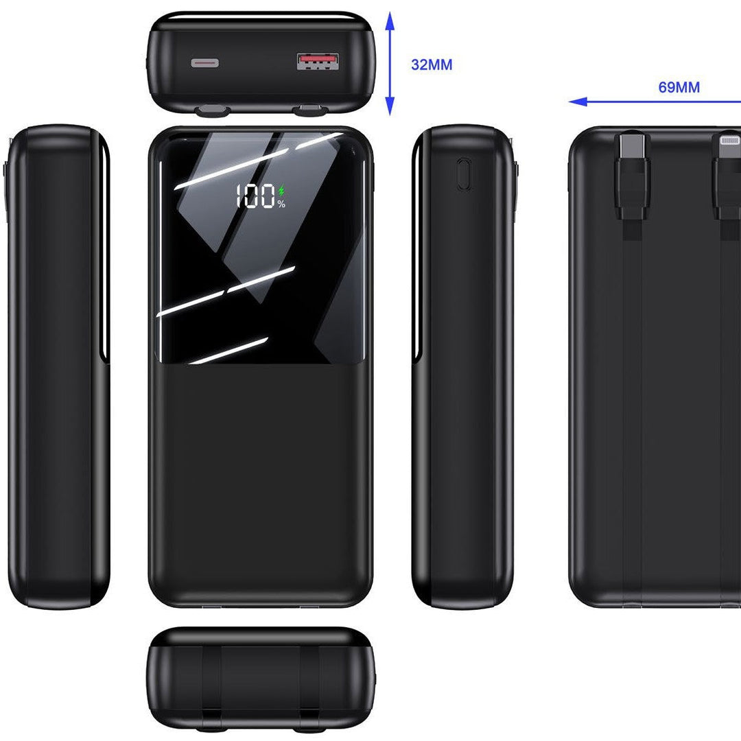 Powerbank with multifunctional fast charging system and digital battery level indicator Kalsten