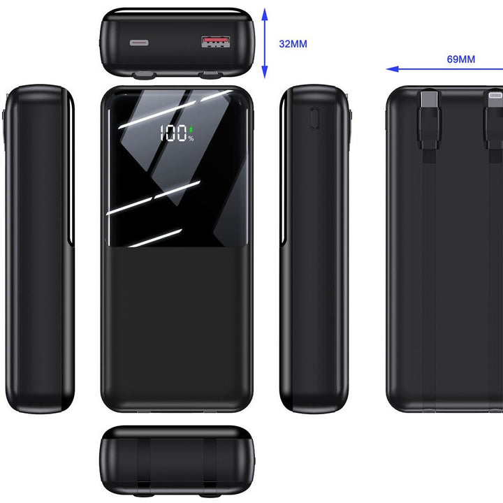 Powerbank with multifunctional fast charging system and digital battery level indicator Kalsten