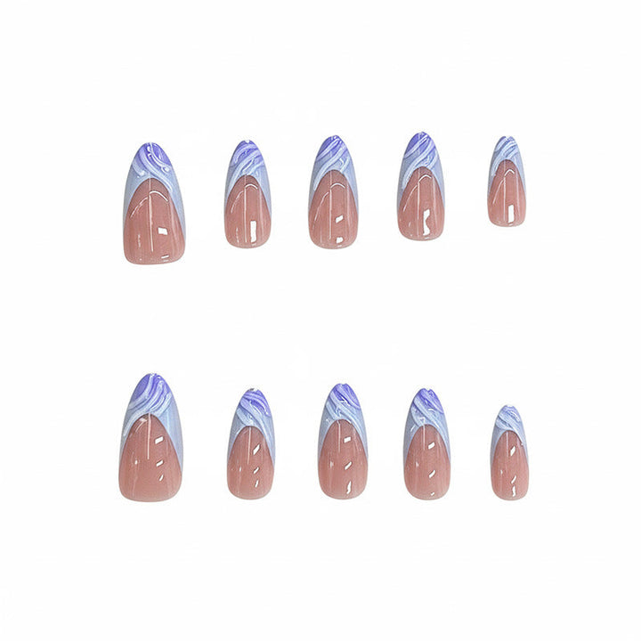 Artistic Watercolor Press-On Nail Set Kalsten