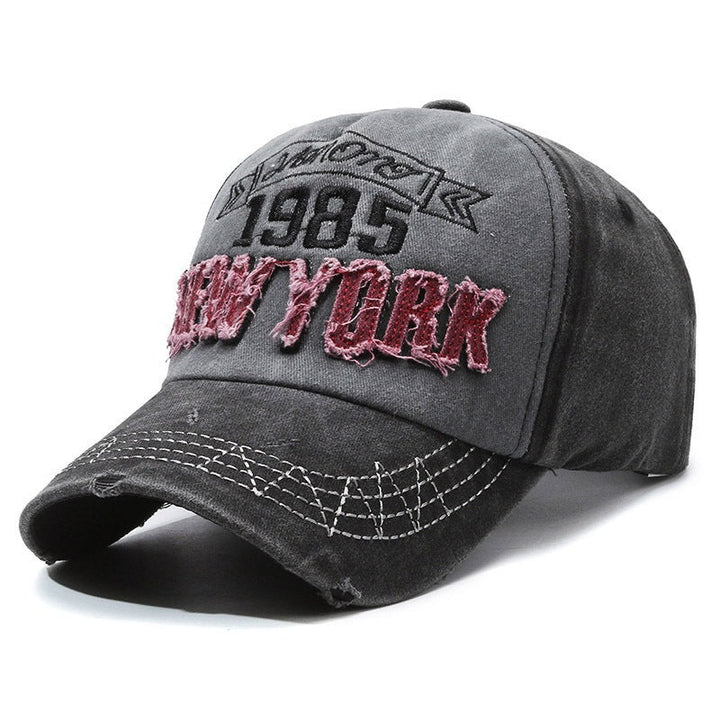 Men's Distressed Cotton Graphic Baseball Cap Kalsten