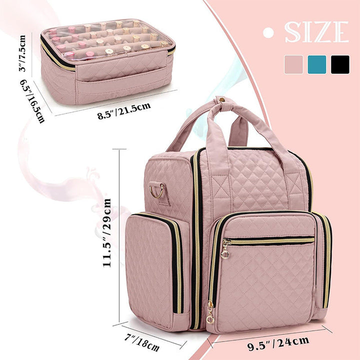 Cosmetic storage bag with multiple removable compartments Kalsten