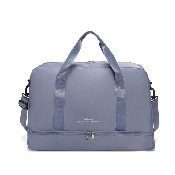 Sporty Travel Bag With Spacious Interior Compartment And Removable Shoulder Strap Kalsten